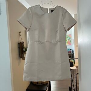 J. Crew Silk Cream Mini Dress